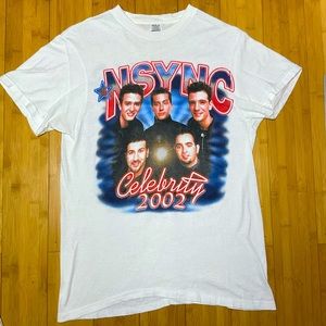 Vintage 2002 *NSYNC celebrity tour 2002 concert T-shirt  large